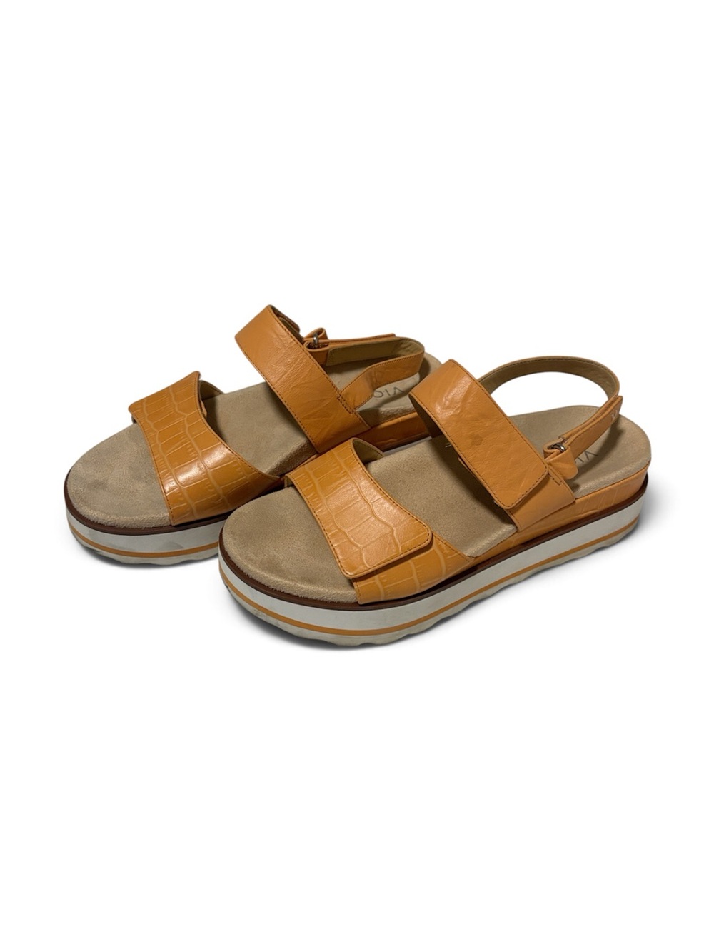 Vionic Women's Platform Slingback Sandals in Cognac